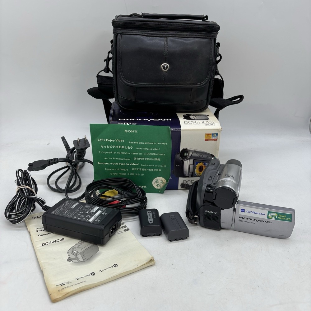Sony Handycam DCR-HC26 MiniDV Camcorder with Batteries and Bag